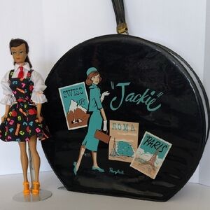 1960's Era Jackie Ponytail Travel Case w/ a 1962 Barbie